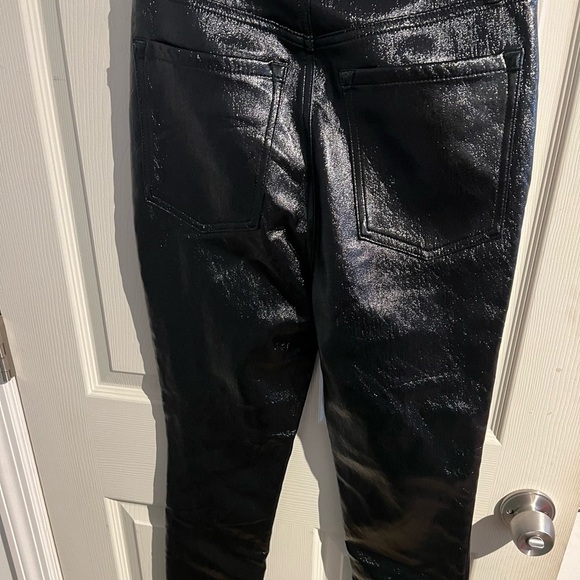 Free People Phoenix Coated Jeans Liquid Black NWT - Picture 13 of 16